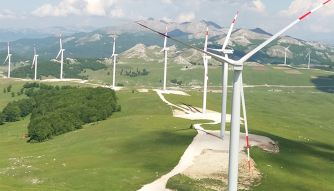 Krnovo - Centrale éolienne